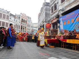 世界洪门组织理事长陈学刚受邀参加联合国WIHW世界宗教可持续发展行动-海口天后宫妈祖巡游活动